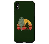 Retro Bigfoot Silhouette & Sequoia Believe! Carcasa para iPhone XS MAX