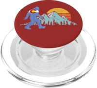Retro Bigfoot Sun & Mountain State Flag of Colorado Graphic PopSockets PopGrip para MagSafe