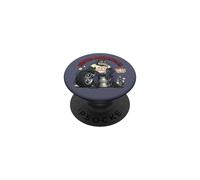 Retro Biker: Custom Motorcycles Lowbrow Wolf Rockabilly 50s PopSockets PopGrip Adhesivo