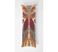 Retro Birds Body Pillow Case Cover 35x100cm, Long Backrest Cushion Pillow Protector with Zipper, Decorative Bedding Pillowcase, Soft Body Pillow Cover for Couch Bedroom Flowers