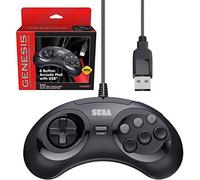 Retro-Bit - Controlador USB de 6 botones para Sega Genesis Mini, PC, Mac, Steam, Nintendo Switch, puerto USB