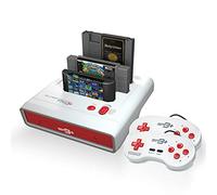 Retro-Bit Super Retro Trio HD Plus 720P - Sistema de consola 3 en 1 - Puerto HDMI - para juegos originales NES/SNES, Super Nintendo y Sega Genesis - Rojo/Blanco