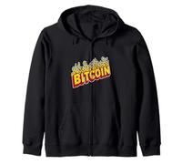 Retro Bitcoin Crypto Digital Coin Dinero Moneda Futuro Sudadera con Capucha