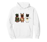 Retro Black Cat Christmas Women Men Kids Sudadera con Capucha