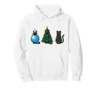 Retro Black Cat Christmas Women Men Kids Sudadera con Capucha