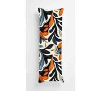 Retro Body Pillow Case Cover 50x135cm, Long Backrest Cushion Pillow Protector with Zipper, Decorative Bedding Pillowcase, Soft Body Pillow Cover for Couch Bedroom Abstract Plants