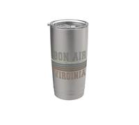 Retro Bon Air Virginia Vaso térmico de acero inoxidable de doble pared