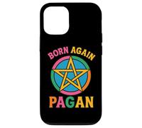 Retro Born Again Pagan Pentagrama Espiritualidad Basada en la Tierra Carcasa para iPhone 12/12 Pro