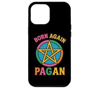 Retro Born Again Pagan Pentagrama Espiritualidad Basada en la Tierra Carcasa para iPhone 12 Pro Max