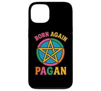 Retro Born Again Pagan Pentagrama Espiritualidad Basada en la Tierra Carcasa para iPhone 13