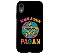 Retro Born Again Pagan Pentagrama Espiritualidad Basada en la Tierra Carcasa para iPhone XR