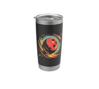 Retro Bowling Ball Target Sport Vaso térmico de acero inoxidable de doble pared