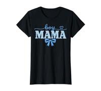 Retro Boy Mama Mother's Day 2026 Checkered Women Kids Cool Camiseta gráfica económica, Mujer, Negro, S