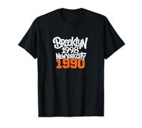 Retro Brooklyn City 1990 Urban Tipográfico Camiseta