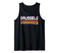Retro Bruselas Bélgica Ropa Bélgica Capital Bruselas Vintage Camiseta sin Mangas