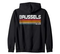 Retro Bruselas Bélgica Ropa Bélgica Capital Bruselas Vintage Sudadera con Capucha