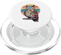 Retro Búho Gafas Hawái Playa Verano Vacaciones PopSockets PopGrip para MagSafe