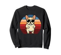 Retro Bulldog Francés Mamá Bulldog Francés Papá Divertido Frenchie Sudadera