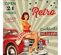 Retro - Calendario de pared cuadrado 2026 Red Robin Publishing