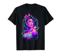 Retro Caliente Pinup Chica Pop Art 50s Punk Vaporwave Estética Camiseta