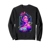 Retro Caliente Pinup Chica Pop Art 50s Punk Vaporwave Estética Sudadera
