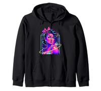 Retro Caliente Pinup Chica Pop Art 50s Punk Vaporwave Estética Sudadera con Capucha
