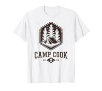 Retro Camp Cook Hoguera Chef Camping Director Vibes Personal Camiseta