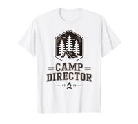 Retro Camp Director Director de Camping Vibes Consejero de Personal Camiseta