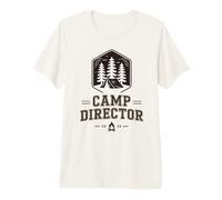 Retro Camp Director Director de Camping Vibes Consejero de Personal Camiseta Premium