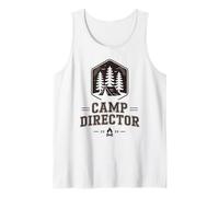 Retro Camp Director Director de Camping Vibes Consejero de Personal Camiseta sin Mangas