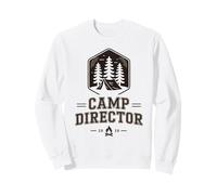 Retro Camp Director Director de Camping Vibes Consejero de Personal Sudadera