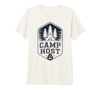 Retro Camp Host Abuela Viaje Director Vibes Personal Besties Camiseta Premium