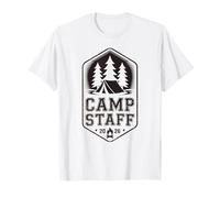 Retro Camp Staff Consejero Director de Camping Vibes Chaos Camiseta