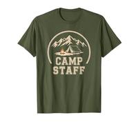 Retro Camp Staff Host Team Director Adventure Crew Recuerdo Camiseta
