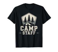 Retro Camp Staff Outdoor Vibes Director Besties Cousins Equipo Camiseta