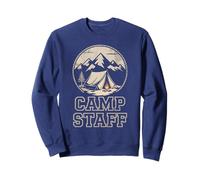 Retro Camp Staff Summer Camping Anfitrión Vibes Personal Besties Sudadera