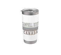 Retro Campbell River Canadá Vaso térmico de acero inoxidable de doble pared