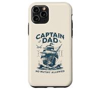 Retro Capitán Papá Barco Viejo, No Motín Permitido Humor Ambiente Carcasa para iPhone 11 Pro