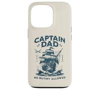 Retro Capitán Papá Barco Viejo, No Motín Permitido Humor Ambiente Carcasa para iPhone 13 Pro