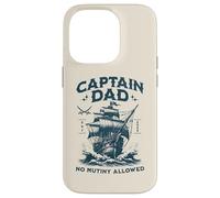 Retro Capitán Papá Barco Viejo, No Motín Permitido Humor Ambiente Carcasa para iPhone 14 Pro