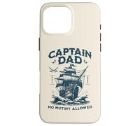 Retro Capitán Papá Barco Viejo, No Motín Permitido Humor Ambiente Carcasa para iPhone 16 Pro MAX
