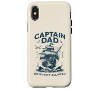 Retro Capitán Papá Barco Viejo, No Motín Permitido Humor Ambiente Carcasa para iPhone X/XS