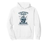 Retro Capitán Papá Barco Viejo, No Motín Permitido Humor Ambiente Sudadera con Capucha