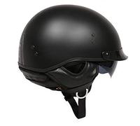 Retro Casco Abierto, Moto Half Helmet, Adultos Confortable Casco Jet con Bufanda, para Street Bike Cruiser Chopper Moped Scooter para Mujer y Hombre, ECE Homologado