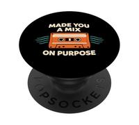 Retro Casete Mix Tape Lo-Fi Analógico Música Nostalgia PopSockets PopGrip Adhesivo