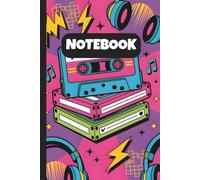 Retro Cassette Grid Notebook - 90s Music Style Squared Paper: Square-Ruled Graph Notebook | Vibrant Pink Mixtape Cover | 6x9", 110 Pages for Notes & Ideas