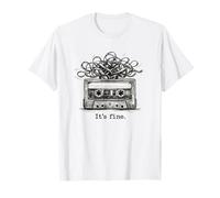 Retro Cassette Tape It’s Fine Design Vintage 80s Music Camiseta