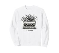 Retro Cassette Tape It’s Fine Design Vintage 80s Music Sudadera