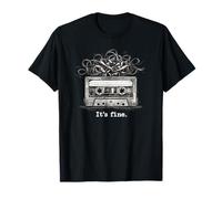 Retro Cassette Tape It’s Fine Vintage 80s Music Camiseta