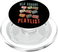 Retro Cassette Tape Old School Playlist 80s Classic Mixtape PopSockets PopGrip para MagSafe